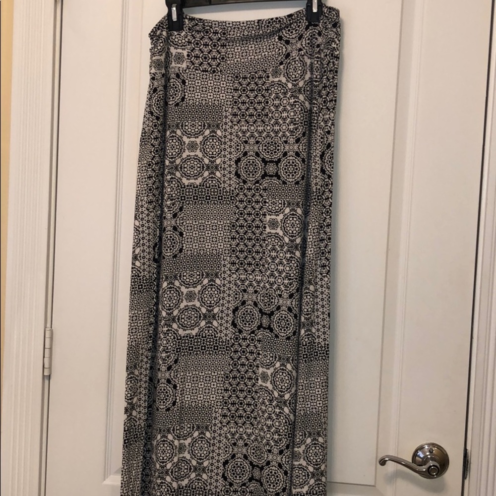 long print skirt